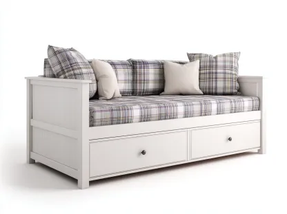 Sofa z funkcją spania-drewno-tkanina-216x97x91 cm-biały-beżowy-klasyczny-Midorvaroom