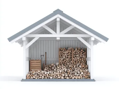 Drewutnie - drewno - 220x80x220 cm - biały-szary - nowoczesny-Midorvaroom