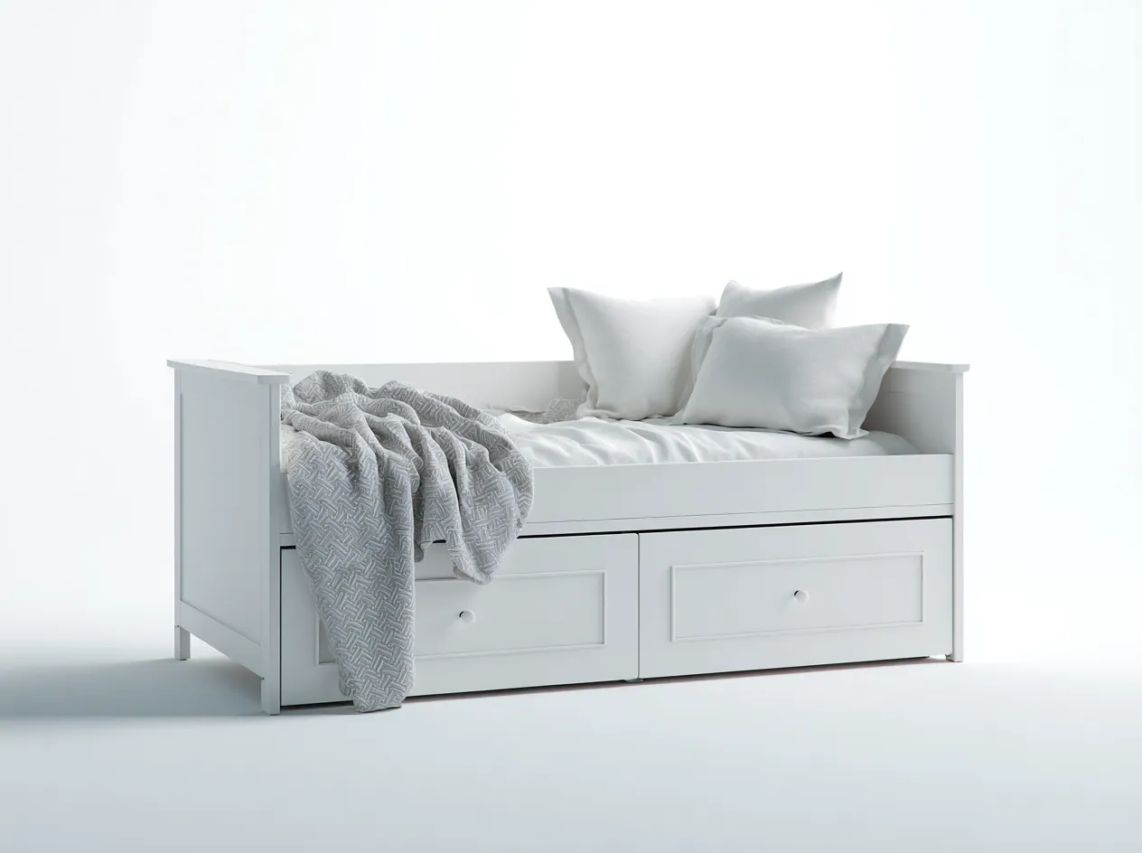 Sofa z funkcją spania-drewno-tkanina-212x96x88 cm-biały-nowoczesny-Midorvaroom