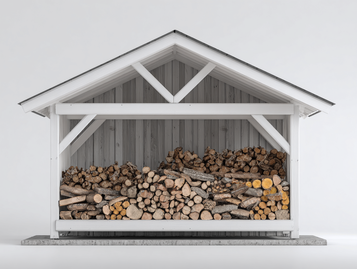 Drewutnie - drewno - 200x70x210 cm - biały-szary - nowoczesny-Midorvaroom