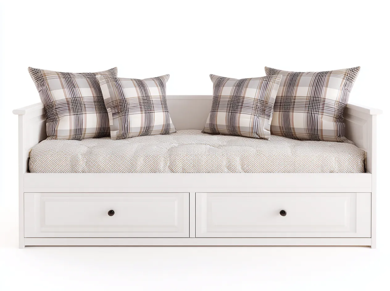 Sofa z funkcją spania-drewno-tkanina-215x96x90 cm-biały-beżowy-skandynawski-Midorvaroom