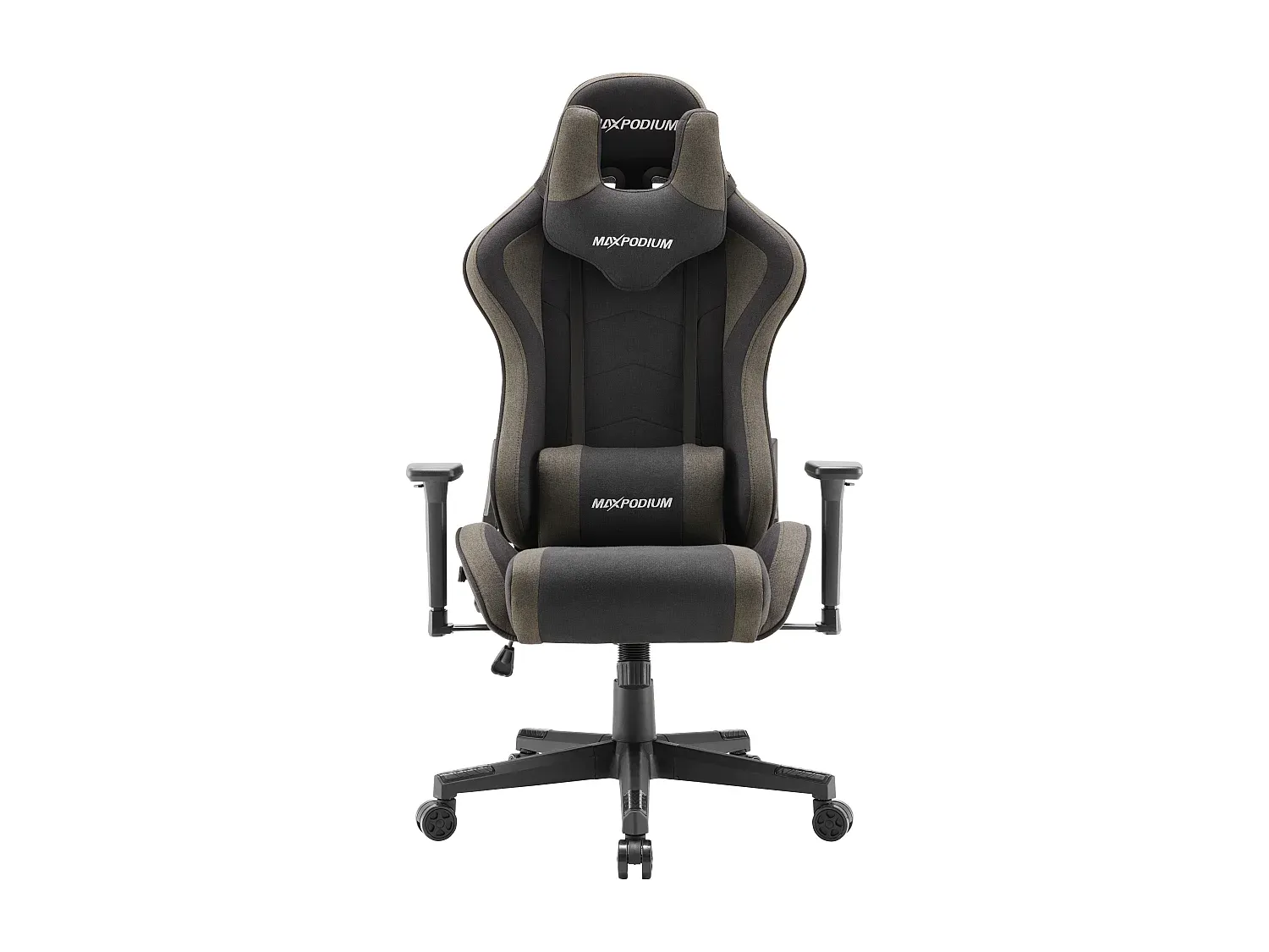 Ergonomischer Gaming-Stuhl aus Stoff, extra breit und vielseitig einstellbar, grau