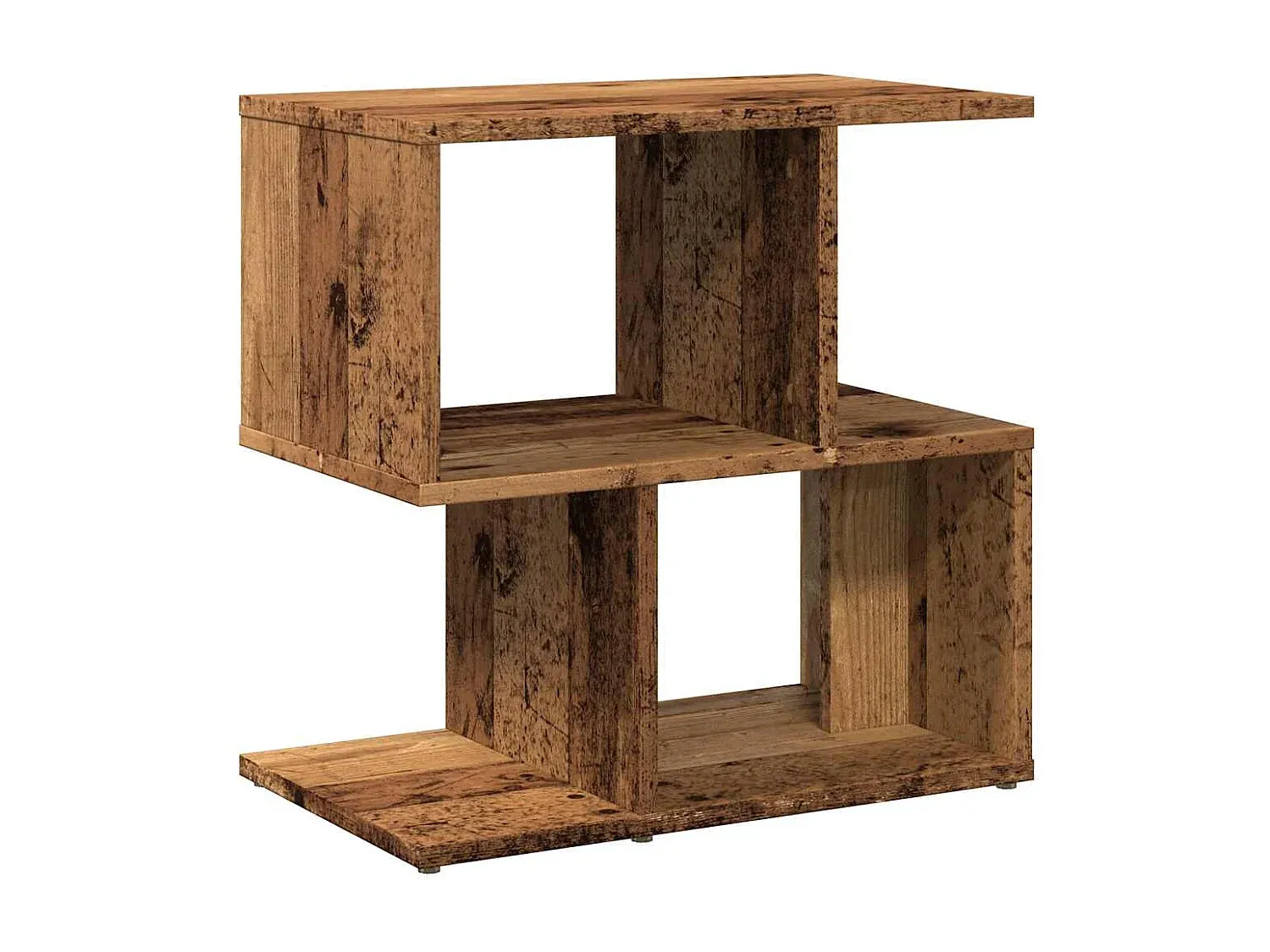 Moderner Nachttisch im 2er-Set, hochglänzend weiß, kompakt