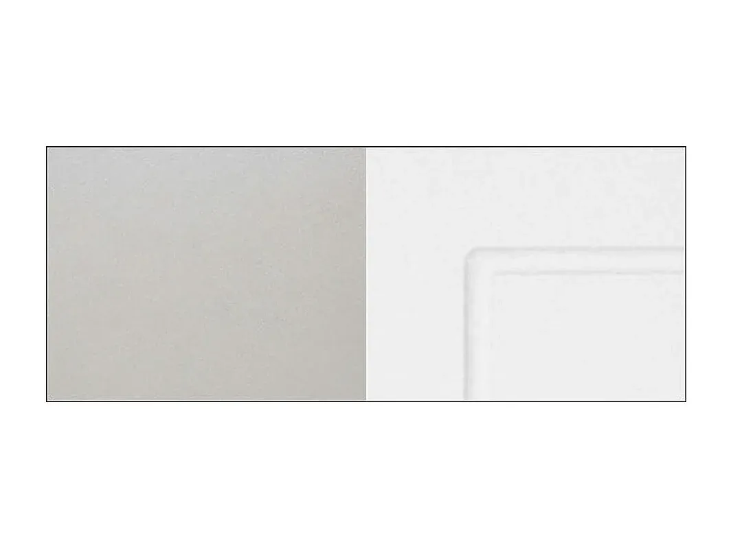 Hängeschrank für die Küche, Weiß und Grau Matt, 90 x 32,5 x 72cm