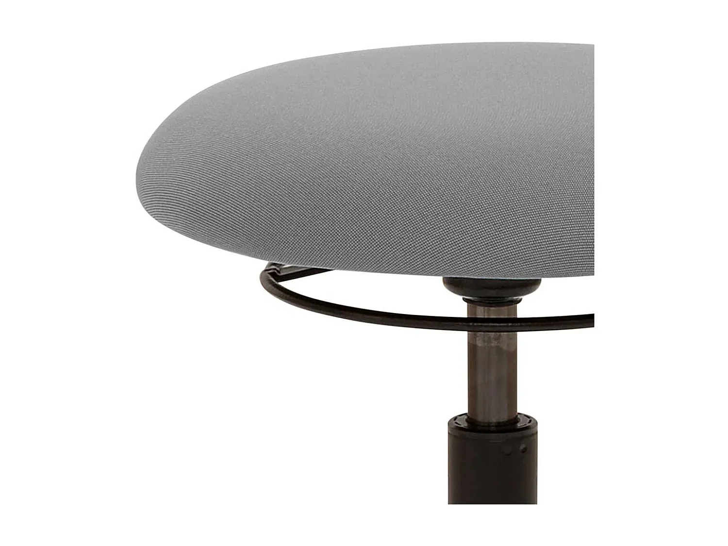 Runder Bürohocker mit 39 cm Sitztiefe