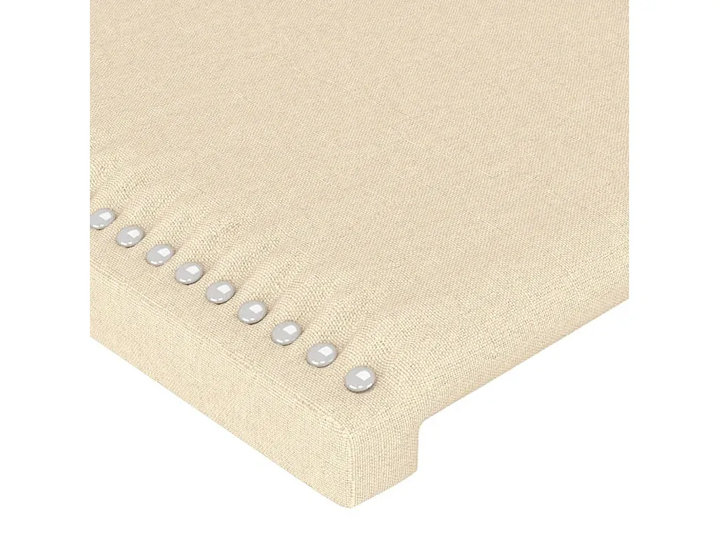 Stoff Kopfteil für Bett in Creme 183x16x78/88 cm