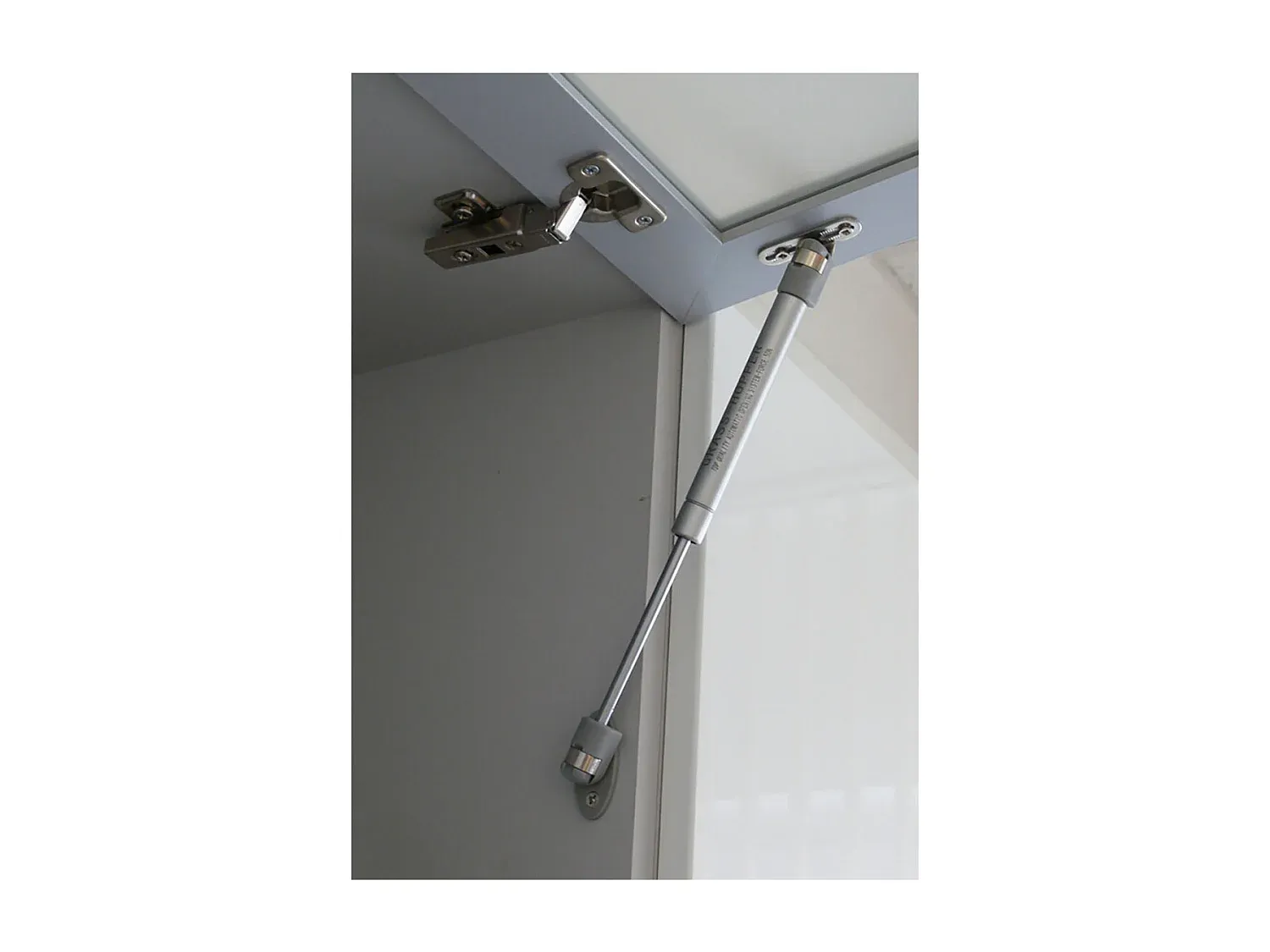 Wandküchenschrank Hochglanz Grau Matt