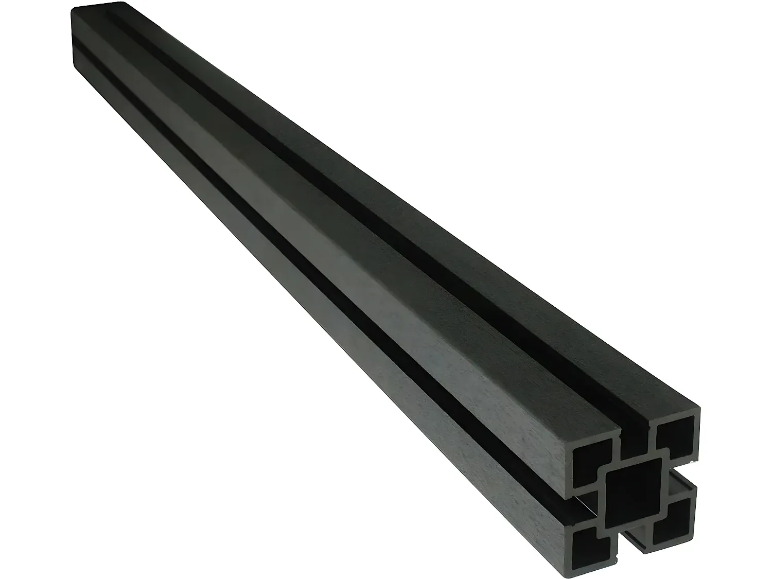 Gartenzäune aus Verbundmaterial 4,8 x 1,2 m - Kostenloses Befestigungsset - Braun