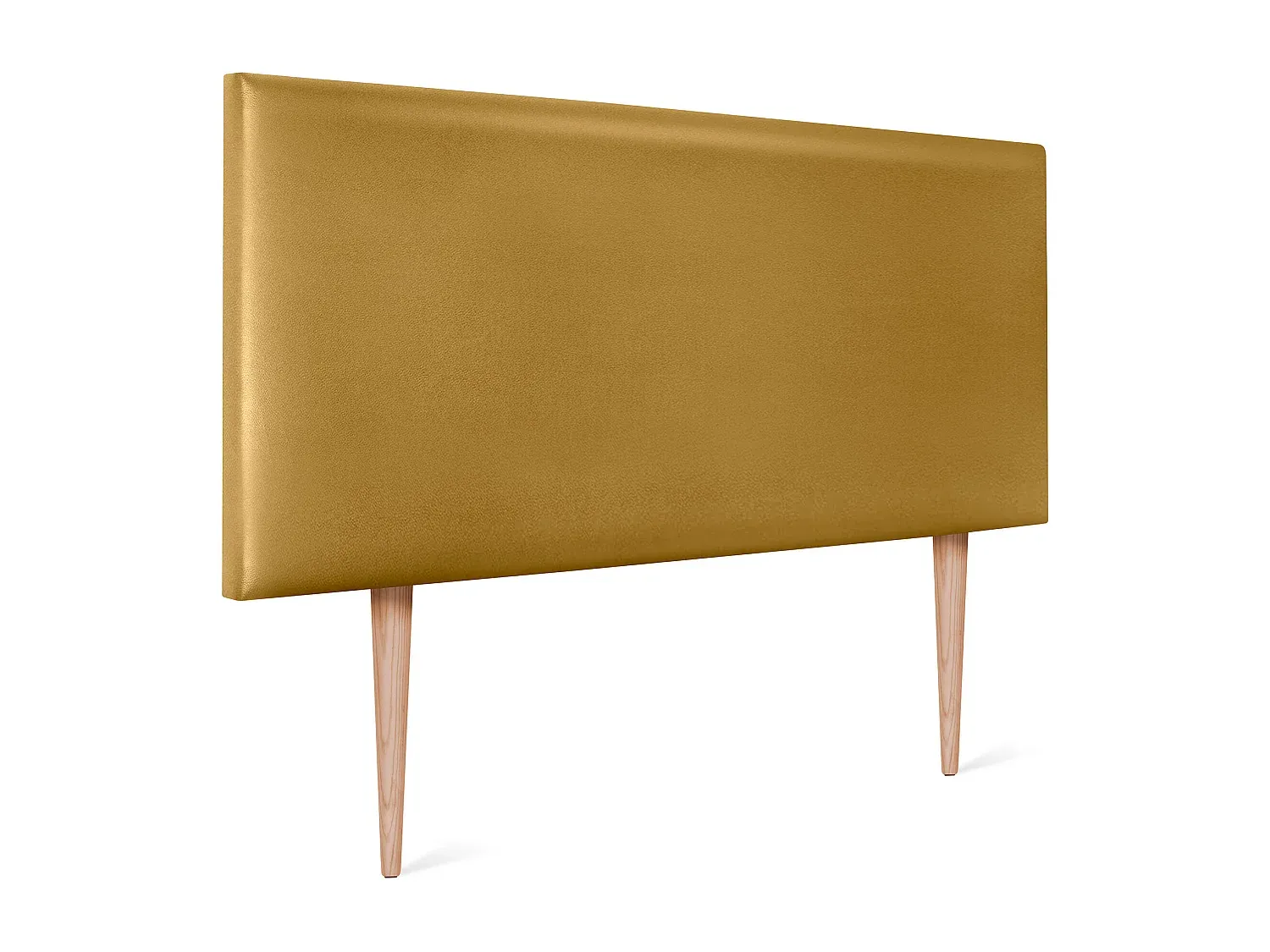 Glatte Kunstleder-Kopfstütze mit Beinen 95x105cm für 90cm Betten