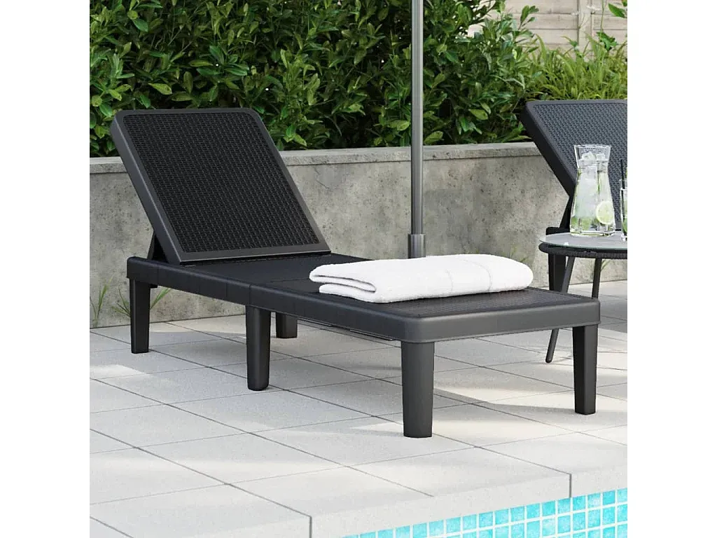 Verstellbare Sonnenliege aus Polypropylen, 4-fach