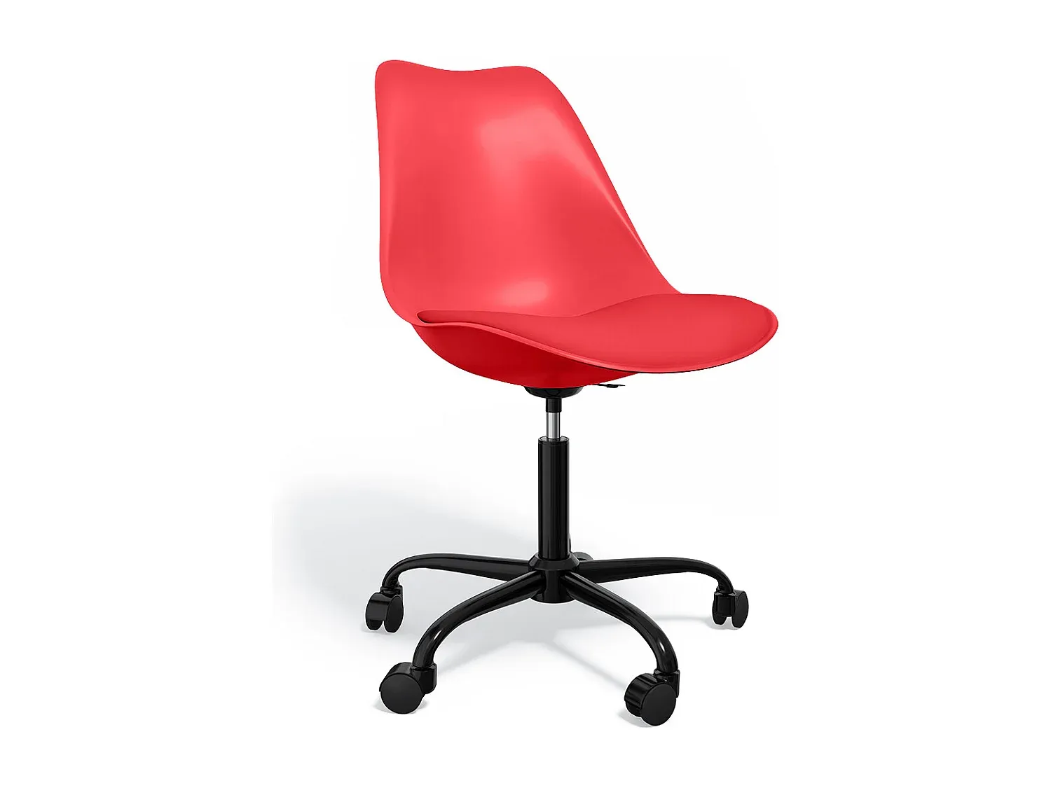 Ergonomischer Bürostuhl mit Rollen – Höhenverstellbarer Drehstuhl