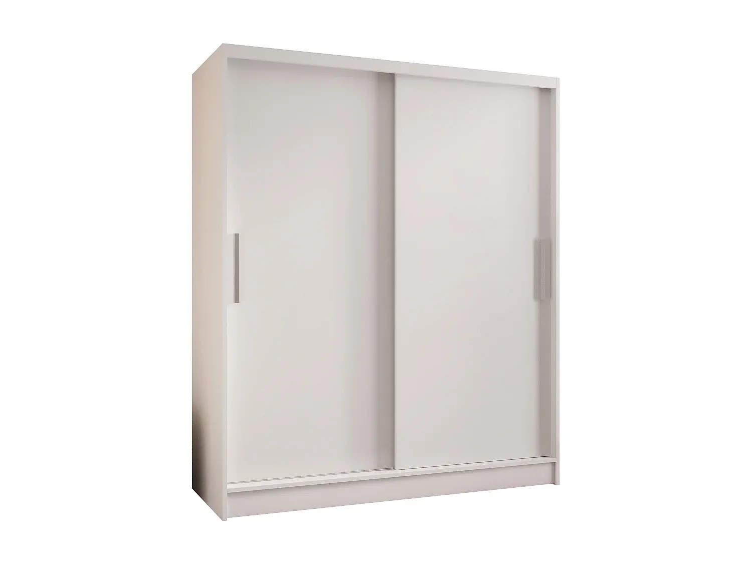 Moderner zweitüriger Schiebeschrank in Weiß