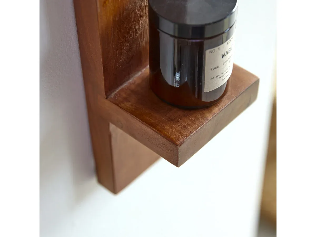 Vertikales Wandregal aus Palisanderholz