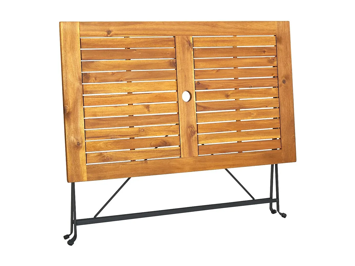 Kompakter Outdoor-Klapptisch aus Akazienholz