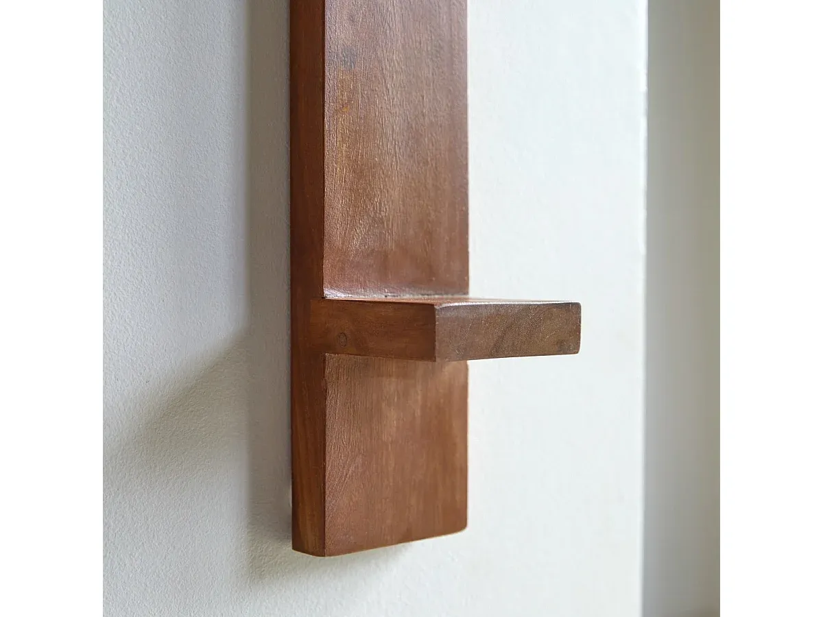 Vertikales Wandregal aus Palisanderholz