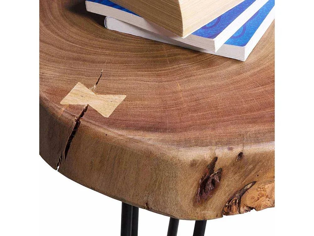 Massivholz Tisch mit Ablage