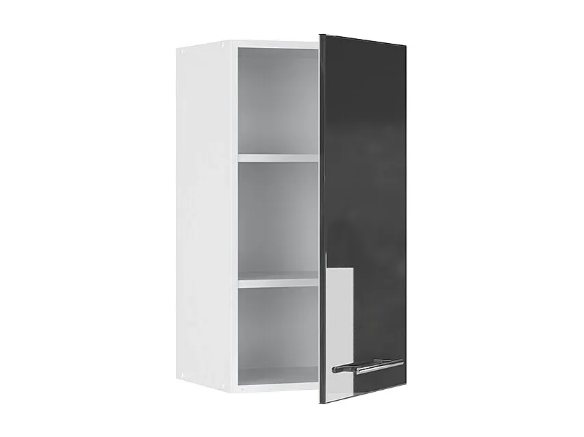 Hängeschrank hochglänzend anthrazit 40x34x72 cm