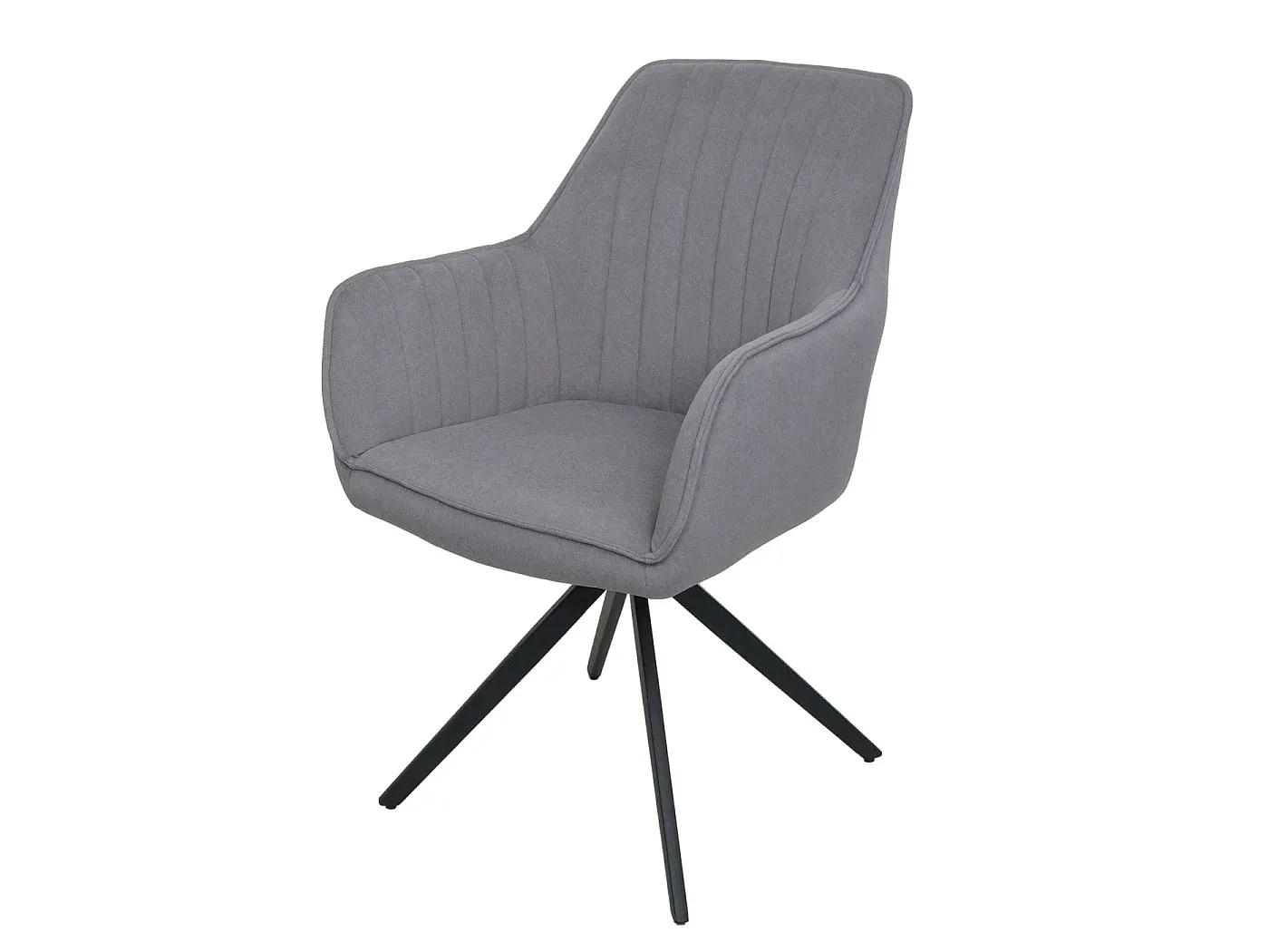 Moderne Esszimmerstühle im 6er-Set, Hellgrau