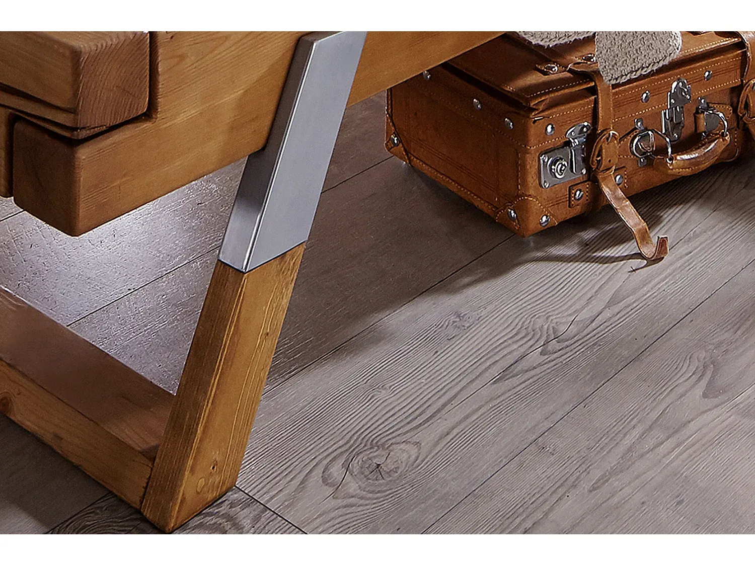 Natürliches Holz-Bettgestell für Schlafzimmer