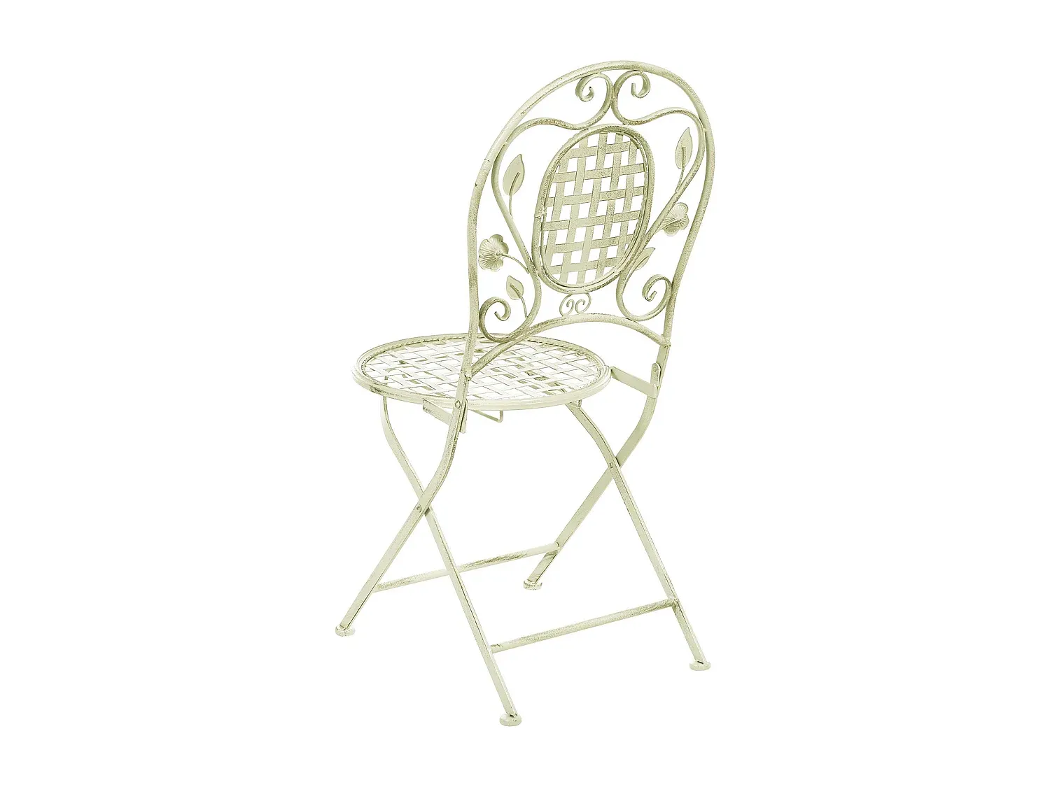 Kompakter klappbarer Gartenstuhl 2er Set in Hellgrün