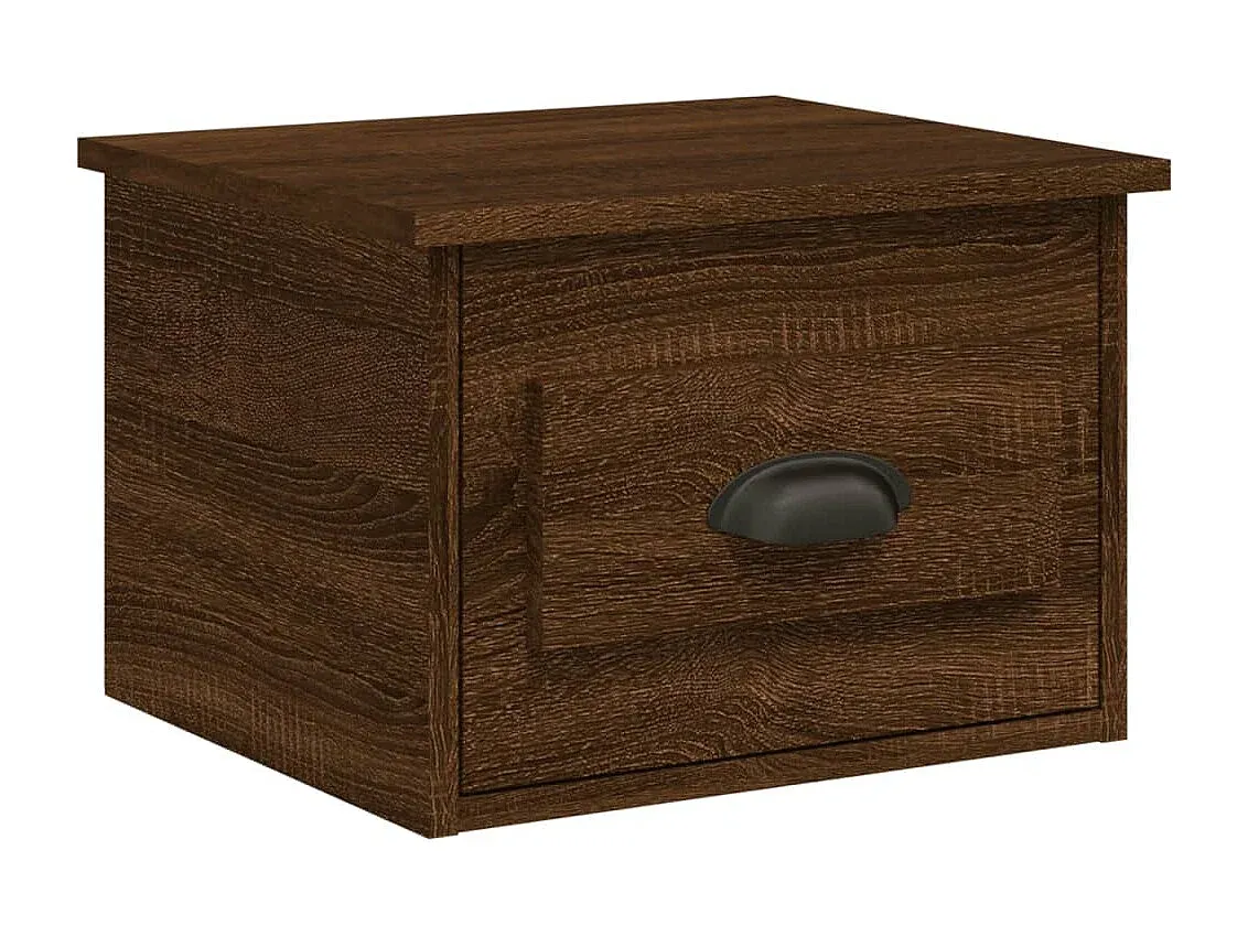 Set aus 2 Wand-Nachttischen in Eichenoptik