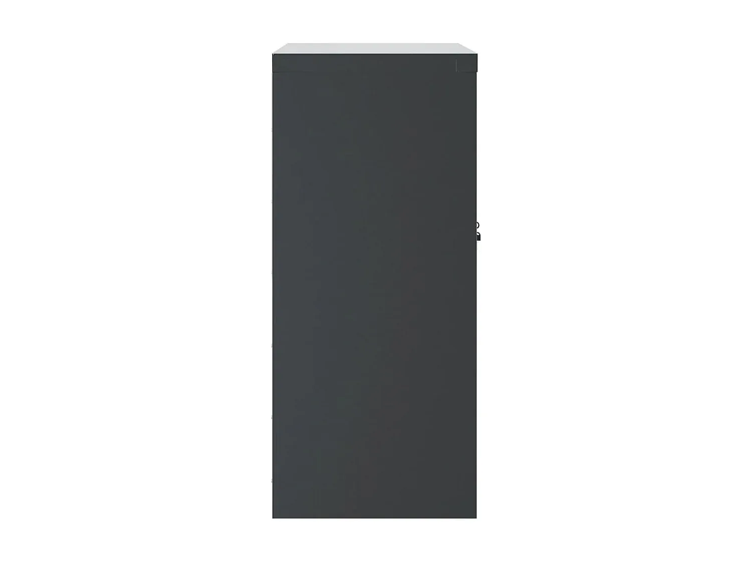 Metallschrank mit Regalen in Anthrazit