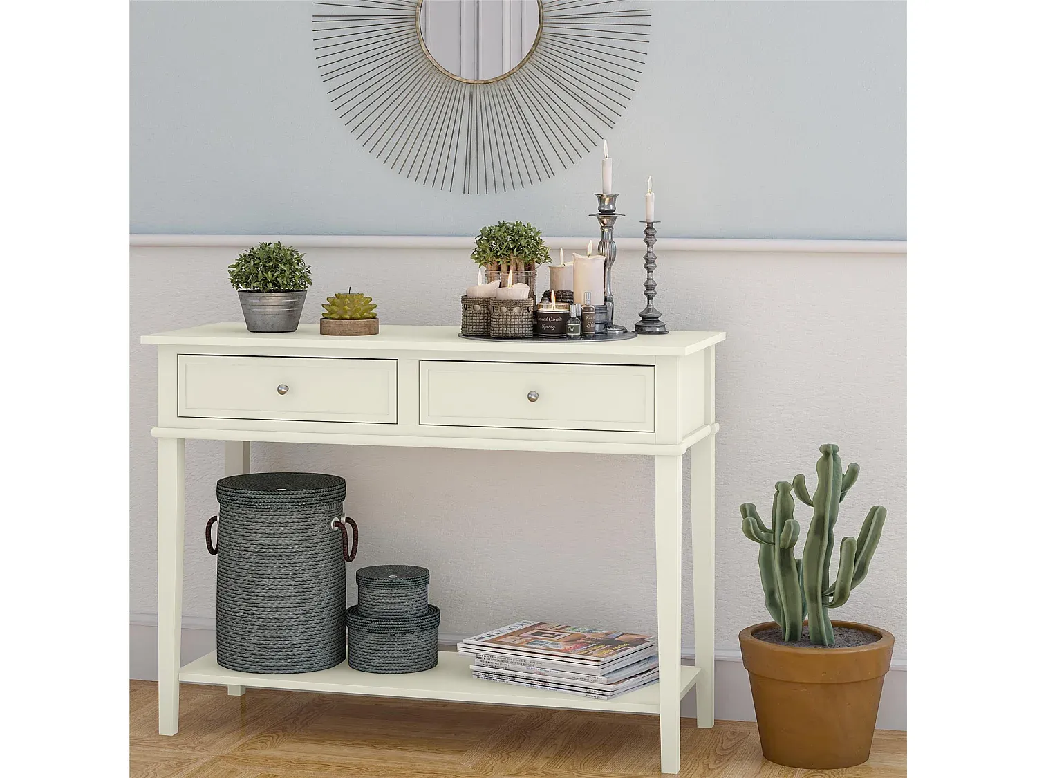 Moderner Konsolentisch mit Stauraum