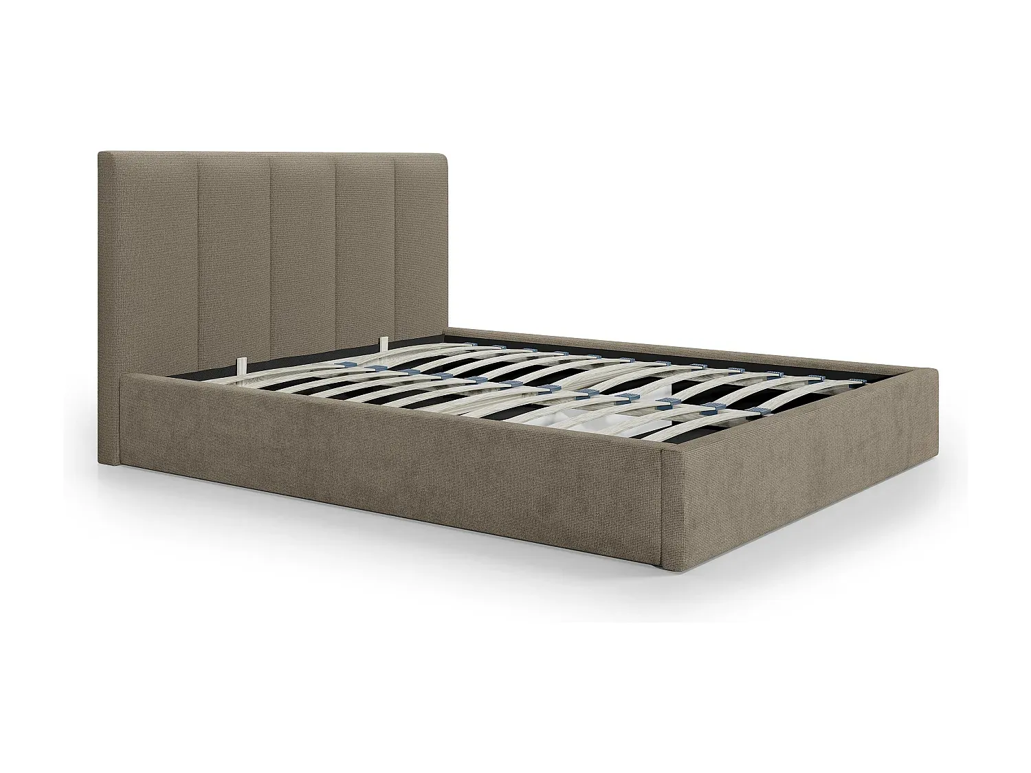 Komfortables Bett mit Stauraum und Matratze