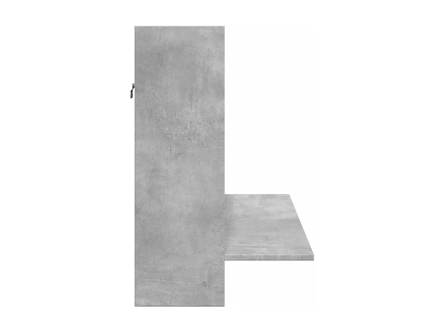 Moderner Wandtisch in Betongrau aus Holzwerkstoff