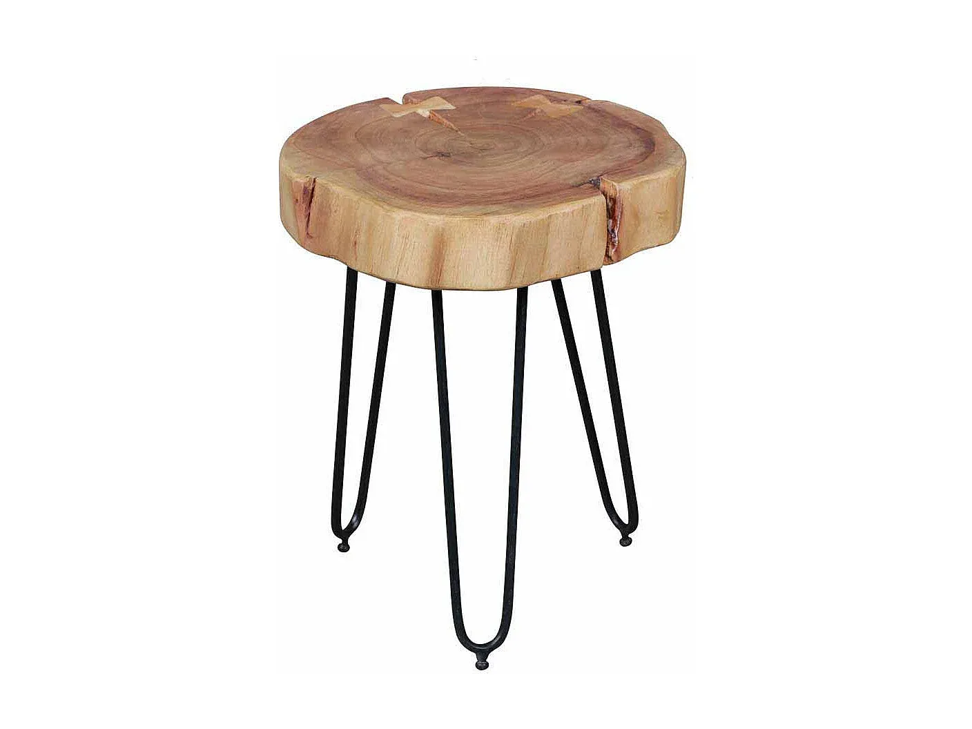 Massivholz Tisch mit Ablage