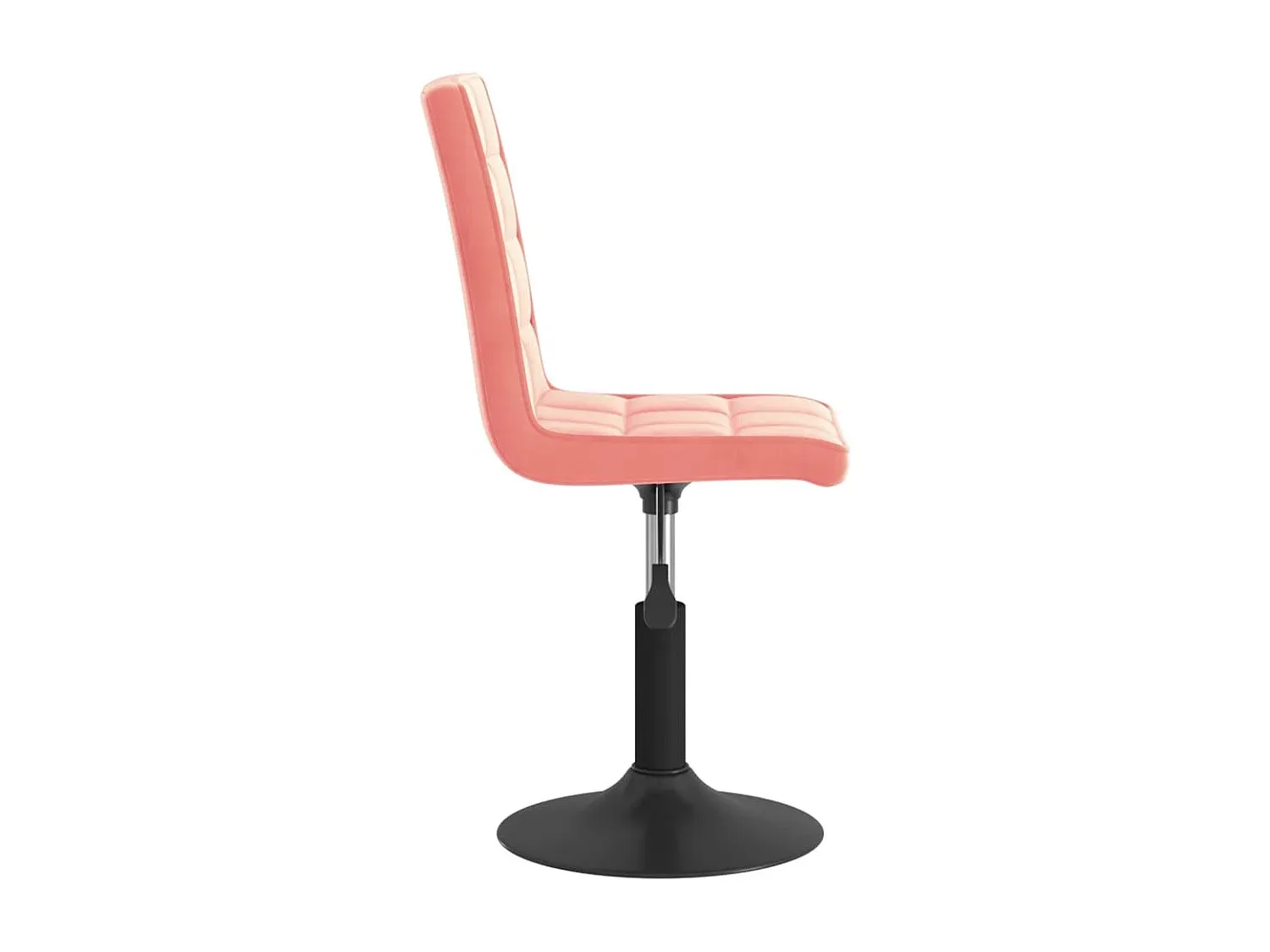 Vier Esszimmerstühle drehbar in Rosa Samt