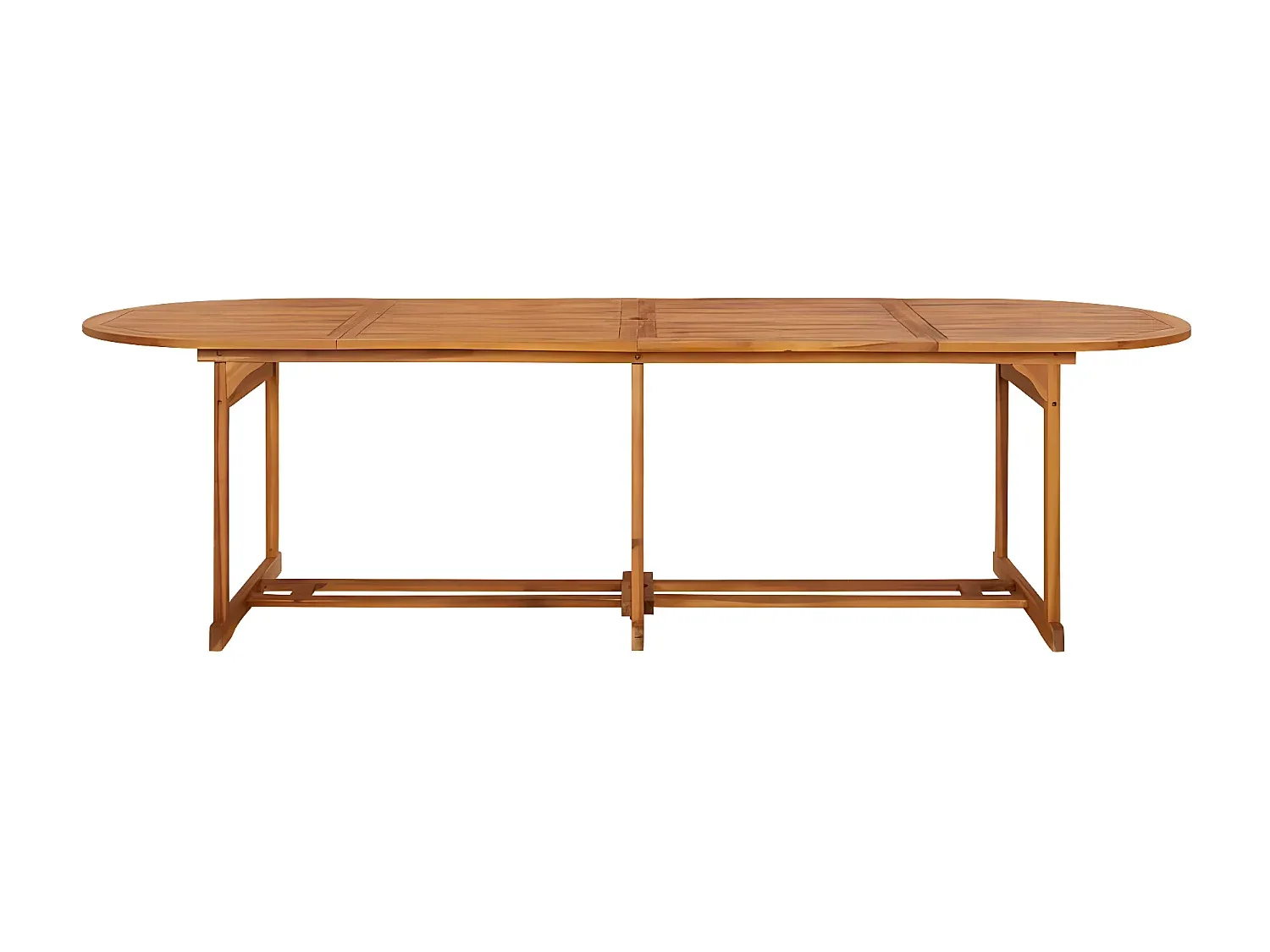 Großer Garten-Esstisch aus Akazienholz 280x90x75 cm