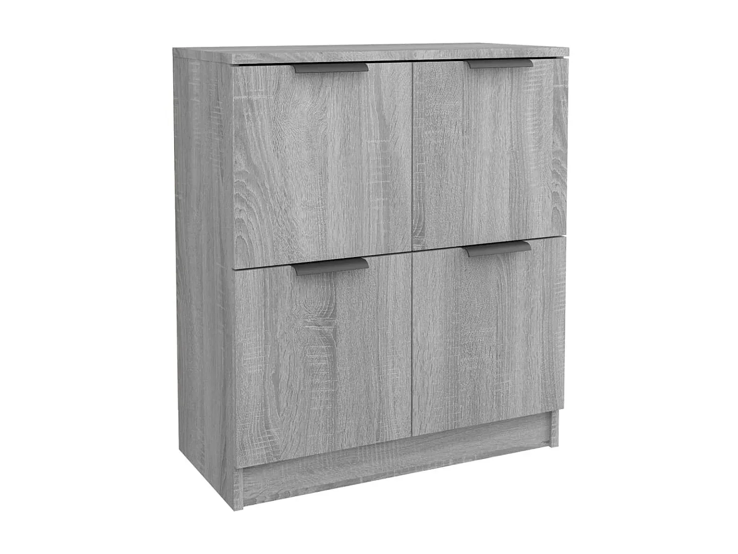 Moderner grauer Sideboard aus Holzwerkstoff, 60x30x70 cm