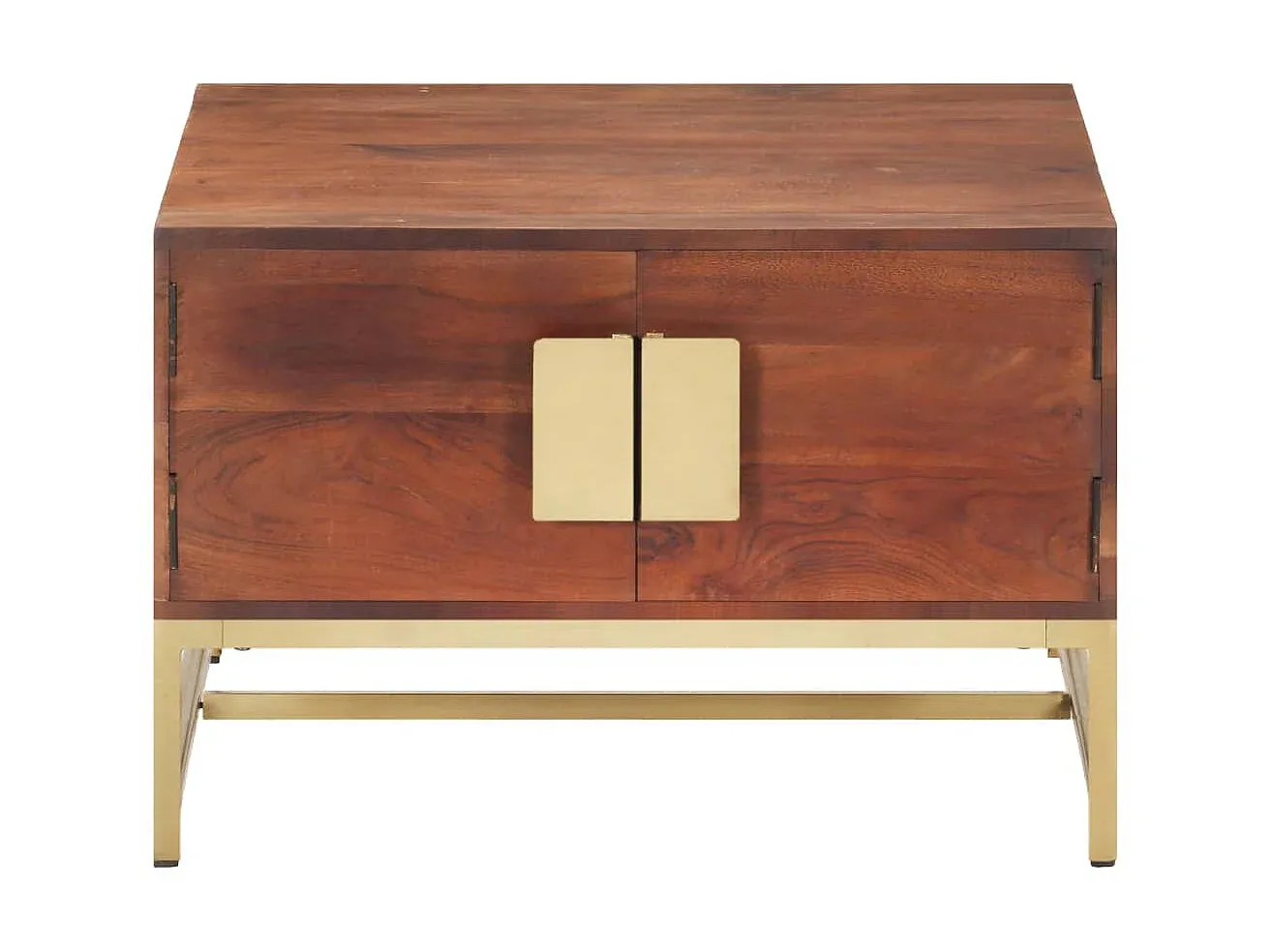 Quadratischer Wohnzimmertisch aus Akazienholz