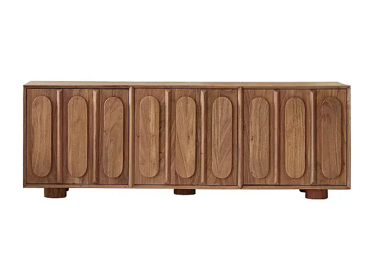 Moderner TV-Schrank aus massivem Akazienholz