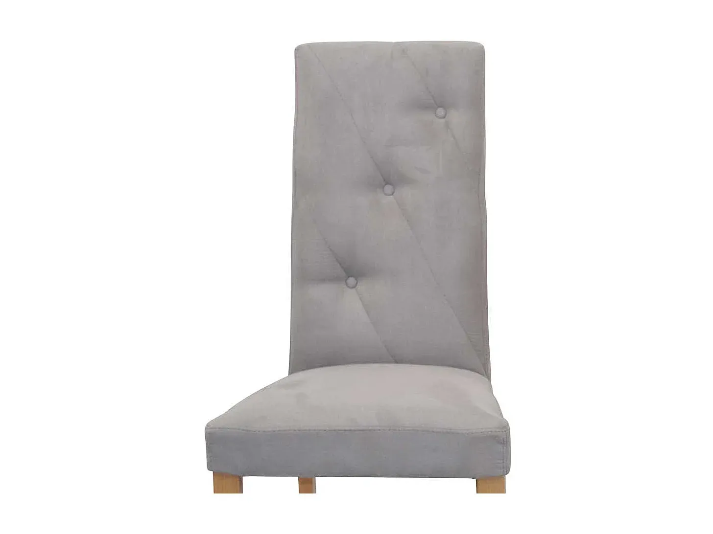 Esszimmerstühle mit hoher Rückenlehne, Taupe, Eichenoptik, 2er Set