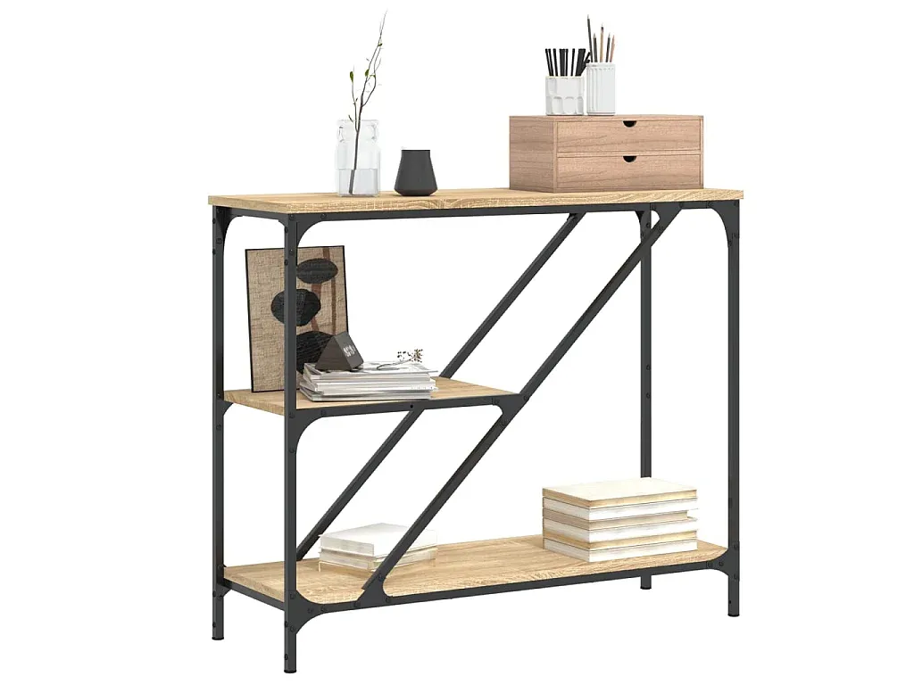 Moderner Konsolentisch aus Holzwerkstoff in Eichenoptik