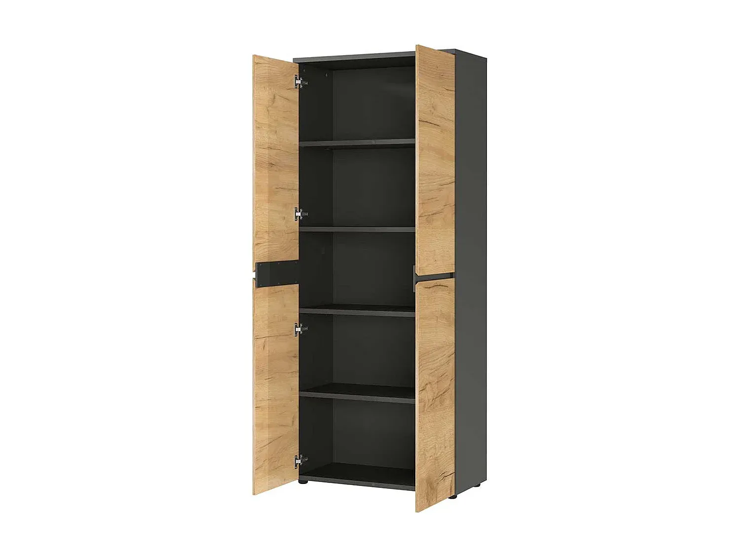 Sekretär für Arbeitszimmer in Eichenoptik und Anthrazit