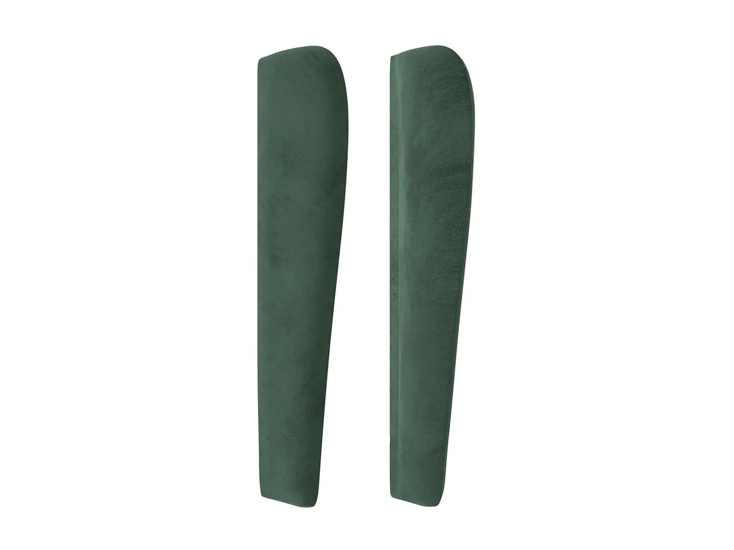 Verstellbares Samt-Kopfteil in Dunkelgrün 203x23x118/128 cm