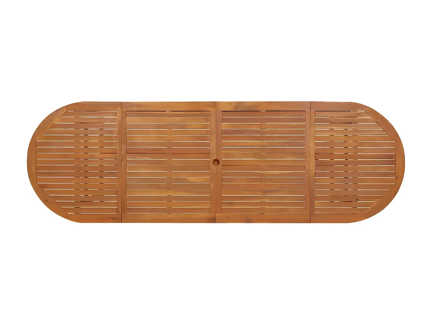 Großer Garten-Esstisch aus Akazienholz 280x90x75 cm