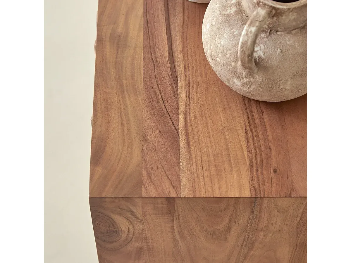 Moderner TV-Schrank aus massivem Akazienholz