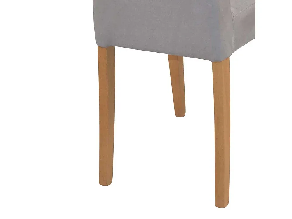 Esszimmerstühle mit hoher Rückenlehne, Taupe, Eichenoptik, 2er Set