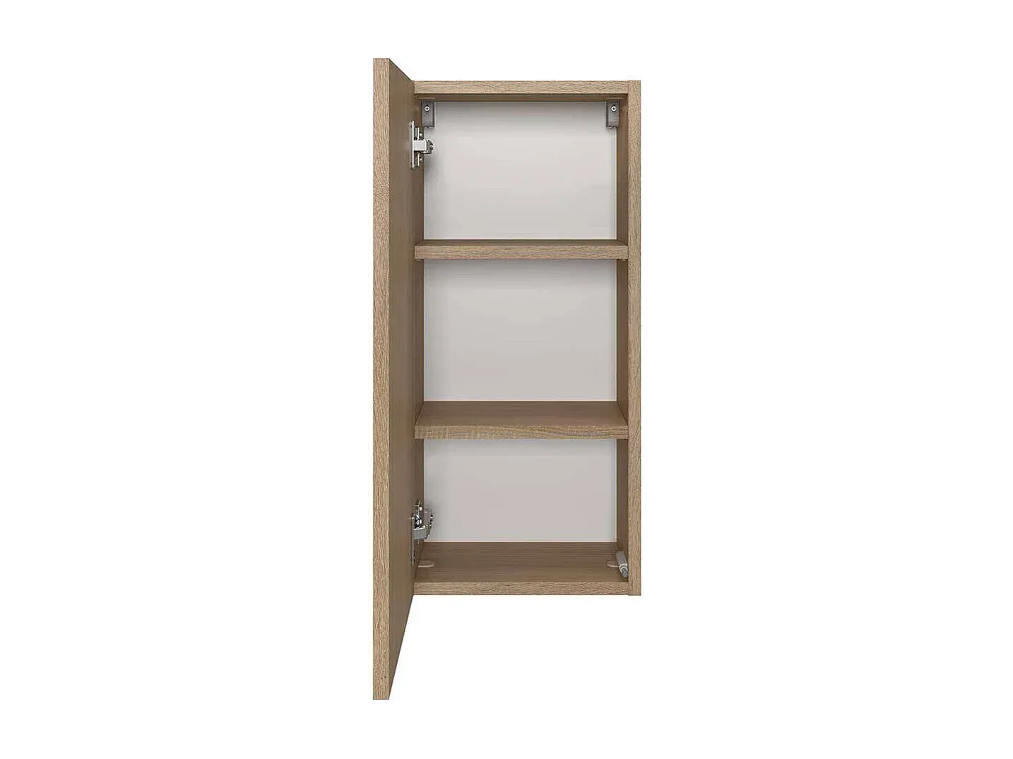 Hängeschrank für das Badezimmer in heller Eiche