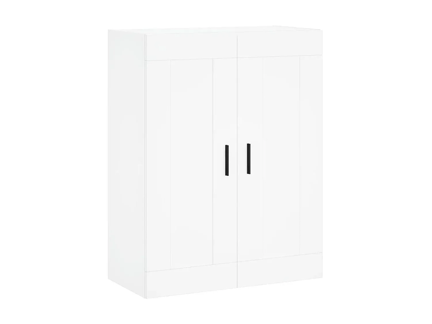 Hochschrank mit Türen Weiß 70x35x180 cm