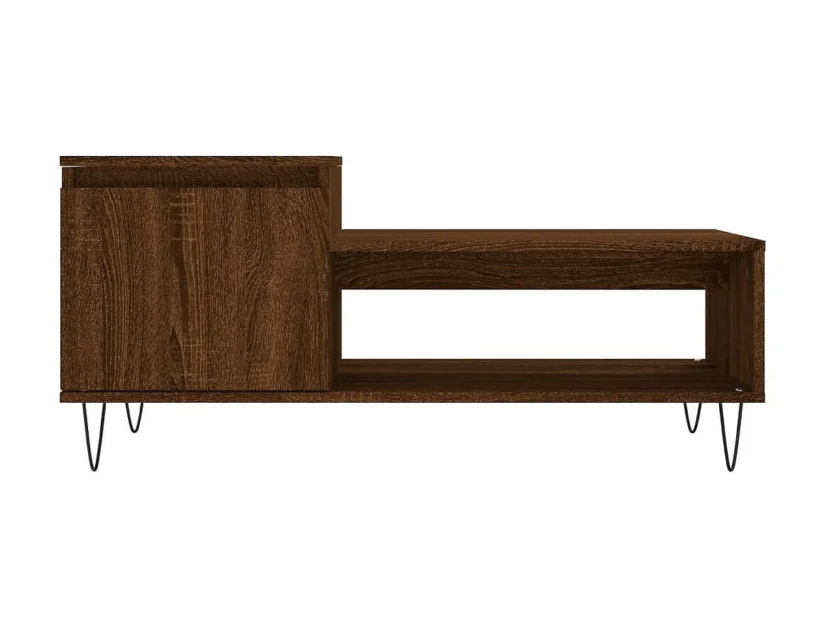 Moderner Beistelltisch in Eichen-Optik, 100x50x45 cm