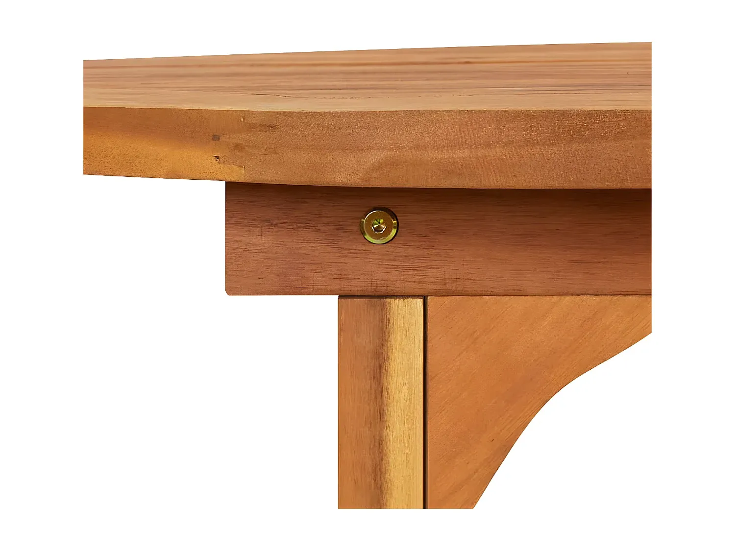 Großer Garten-Esstisch aus Akazienholz 280x90x75 cm