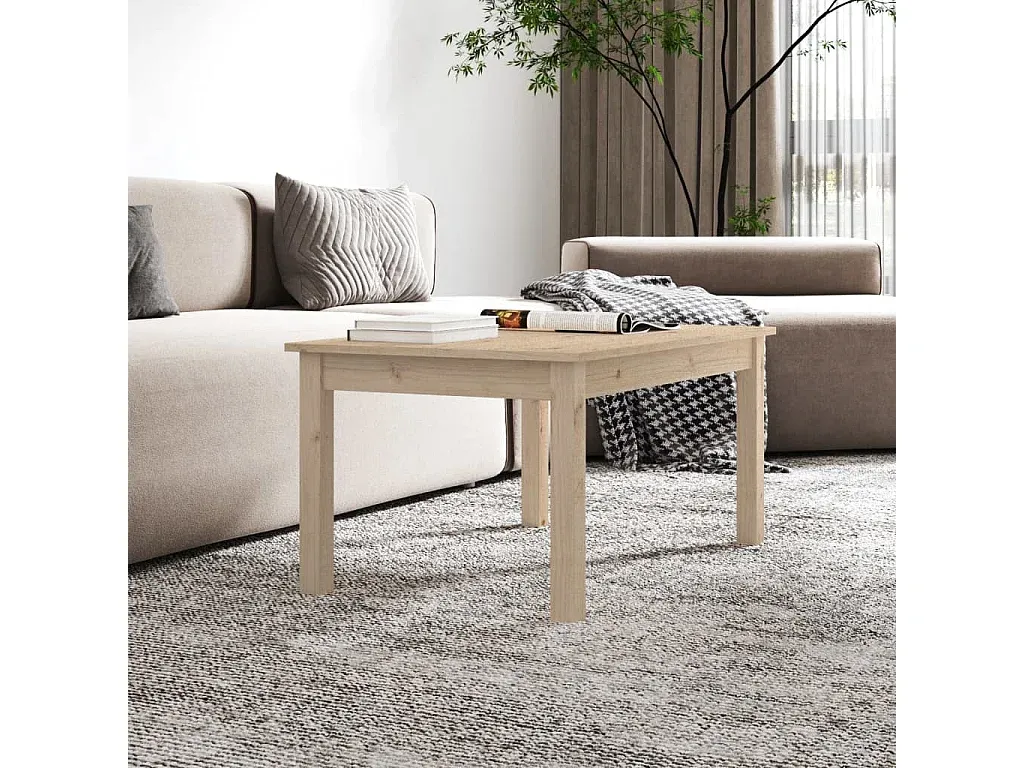 Moderner Holz-Couchtisch 80x50x40 cm