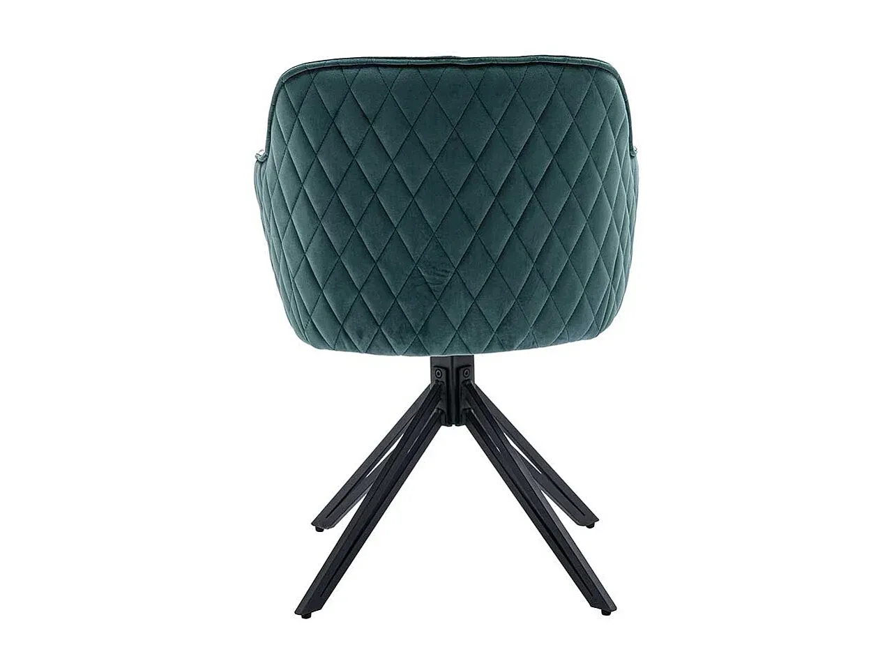 Moderner Bürostuhl mit Drehfunktion, grün-schwarz, Metallgestell