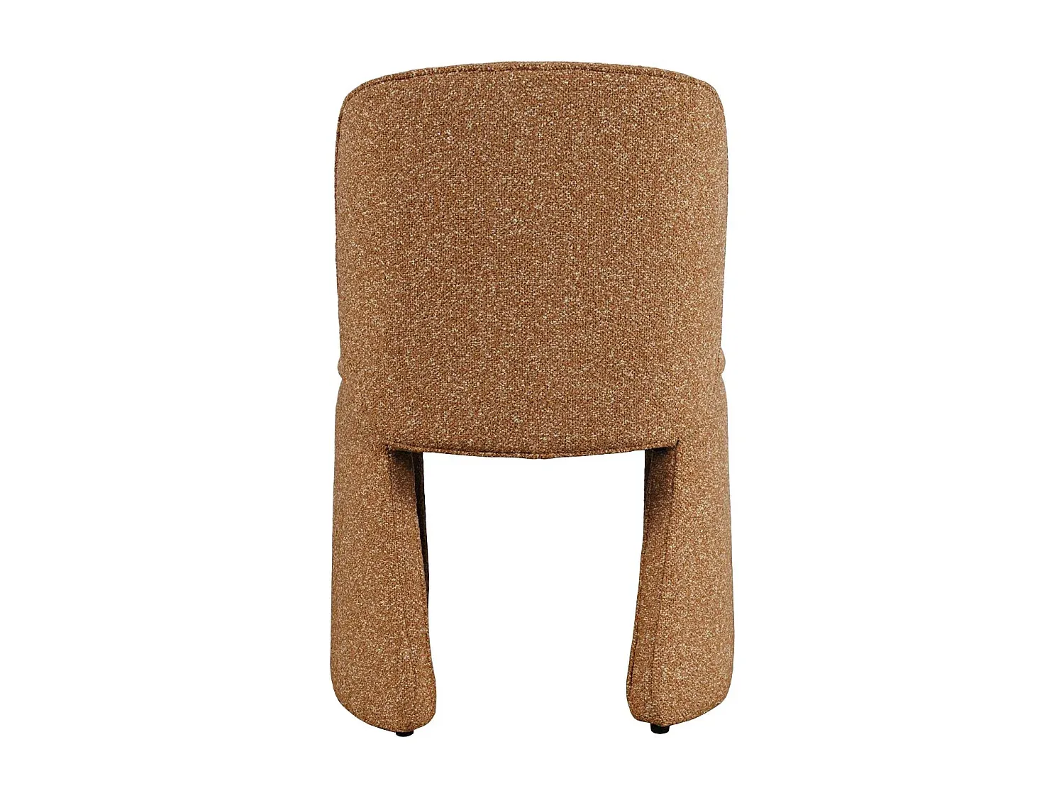 Bequemer Polsterstuhl in Orange-Grau, 54x83x60,5 cm