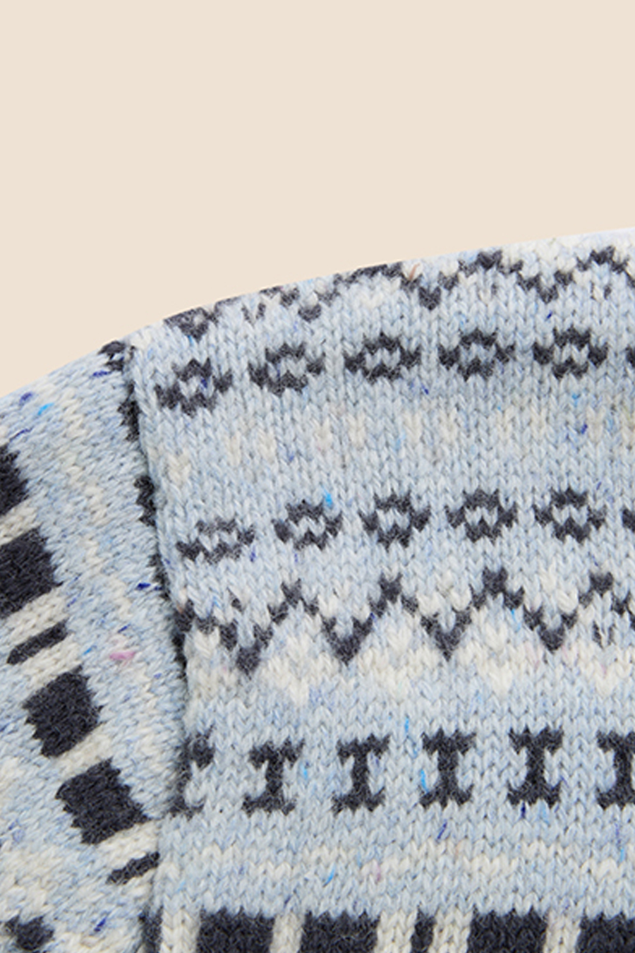 Fair Isle Knit Sweater|yescci-YESCCI.com